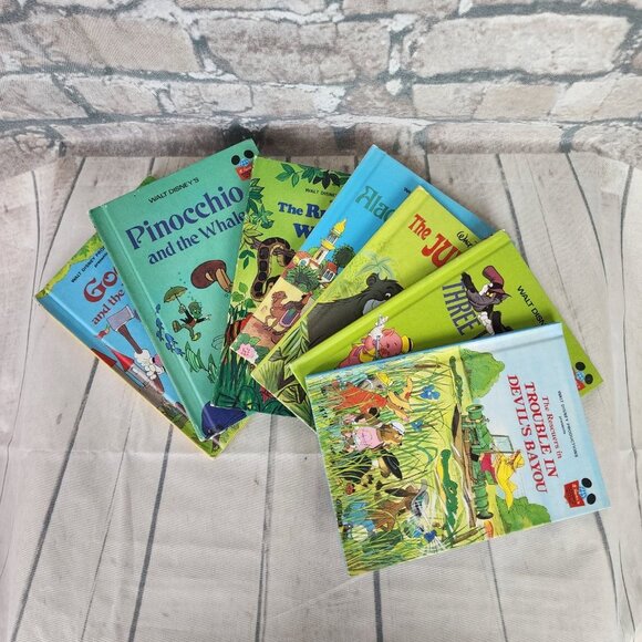 Walt Disney's Wonderful World  of Reading Books 1970s/80;s Matte Covers Set of 7 - Picture 2 of 9
